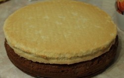 Двойной бисквитный торт 23 февраля - шаг 3