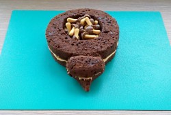 Торт ежик из бисквита домашний - шаг 13