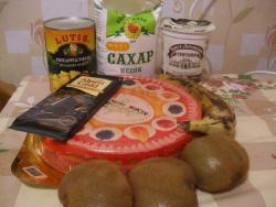 Торт с фруктами без выпечки на коржах - шаг 1 Торт с фруктами без выпечки на коржах - шаг 1