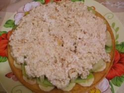 Торт с фруктами без выпечки на коржах - шаг 10 Торт с фруктами без выпечки на коржах - шаг 10