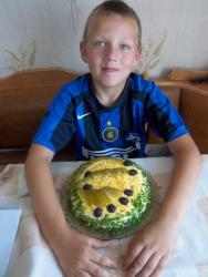 Торт из кабачков на кефире с плавленным сыром - шаг 6