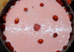 Йогуртовый торт с клубникой без выпечки - шаг 12 Йогуртовый торт с клубникой без выпечки - шаг 12