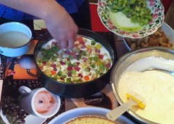 Торт Корзина с цветами - шаг 24