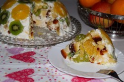 Торт желе Летний с фруктами - шаг 6