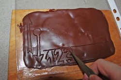 Новогодний торт Часы - шаг 17