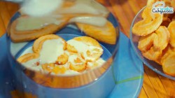 Торт Наполеон без выпечки из слоеного печенья с кремом - шаг 14