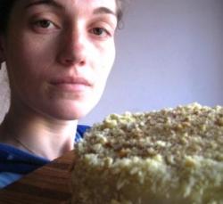 Вегетарианский торт Наполеон без яиц с грецкими орехами - шаг 11