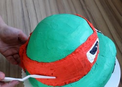 Торт Черепашки ниндзя без мастики - шаг 20 Торт Черепашки ниндзя без мастики - шаг 20