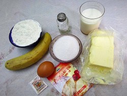 Торт с начинкой из бананов - шаг 1 Торт с начинкой из бананов - шаг 1