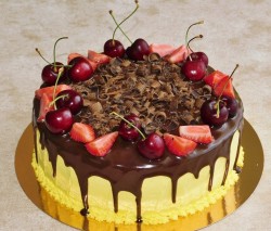 Торт творожный с фруктами - шаг 9