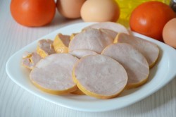 Треугольники из лаваша с начинкой на завтрак - шаг 2