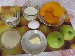 Тыквенно яблочный пудинг - шаг 1