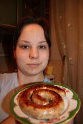 Домашняя колбаса из свинины в кишках - шаг 12