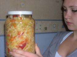 Витаминный салат впрок на зиму - шаг 7 Витаминный салат впрок на зиму - шаг 7