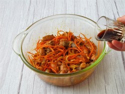 Хе из горбуши в домашних условиях по-корейски - шаг 18 Хе из горбуши в домашних условиях по-корейски - шаг 18