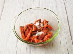 Хе из горбуши в домашних условиях по-корейски - шаг 4 Хе из горбуши в домашних условиях по-корейски - шаг 4