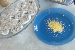 Яйца с тунцом Петухи - шаг 4 Яйца с тунцом Петухи - шаг 4