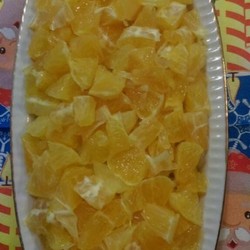 Закуска из сельди под апельсином