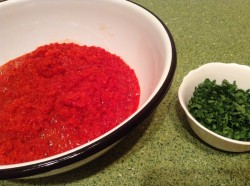 Аджика из болгарского и острого перца с помидорами на зиму - шаг 3 Аджика из болгарского и острого перца с помидорами на зиму - шаг 3