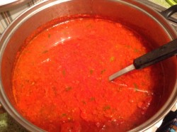 Аджика из болгарского и острого перца с помидорами на зиму - шаг 6 Аджика из болгарского и острого перца с помидорами на зиму - шаг 6