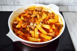 Азу из свинины с солеными огурцами - шаг 11 Азу из свинины с солеными огурцами - шаг 11