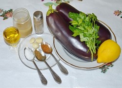 Бабагануш из баклажанов - шаг 1 Бабагануш из баклажанов - шаг 1