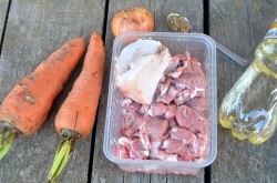 Баранина в казане на костре - шаг 1