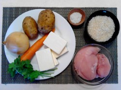 Белковый суп курица с плавленным сыром - шаг 1 Белковый суп курица с плавленным сыром - шаг 1