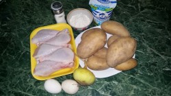 Белорусская картофельная бабка с мясом курицы - шаг 1 Белорусская картофельная бабка с мясом курицы - шаг 1