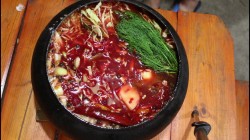 Томленый борщ в казане с кабачками и яблоками - шаг 20 Томленый борщ в казане с кабачками и яблоками - шаг 20