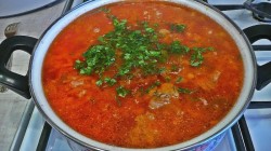 Борщ с тушенкой и капустой - шаг 14 Борщ с тушенкой и капустой - шаг 14