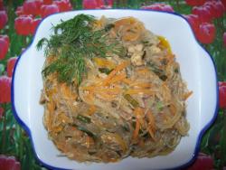 Фунчоза со свининой и овощами - шаг 10