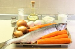Горбуша под классическим маринадом и яичной заливкой - шаг 1 Горбуша под классическим маринадом и яичной заливкой - шаг 1