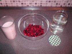 Клюквенный компот на сахарном сиропе - шаг 1