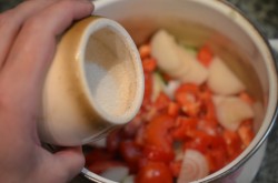 Салат огурцы помидоры на зиму без стерилизации - шаг 8 Салат огурцы помидоры на зиму без стерилизации - шаг 8