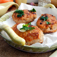 Котлеты с творогом и фаршем