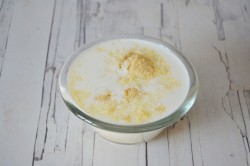 Крем десерт Птичье молоко на йогурте - шаг 2