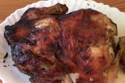 Курица на бутылке запеченная с лимонами и розмарином - шаг 15 Курица на бутылке запеченная с лимонами и розмарином - шаг 15