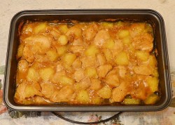 Куриное филе с ананасами и кетчупом в духовке - шаг 6