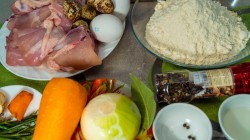 Куриный суп с лапшой на яйцах - шаг 1 Куриный суп с лапшой на яйцах - шаг 1