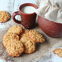 Печенье из овсяных хлопьев с медом