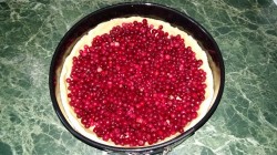 Пирог с брусникой и ванилью со сметанным кремом - шаг 7