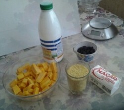 Пшенная каша с тыквой и изюмом - шаг 1 Пшенная каша с тыквой и изюмом - шаг 1