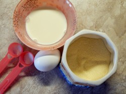 Пудинг из манки - шаг 1