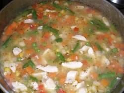 Ризотто с курицей и замороженными овощами - шаг 9