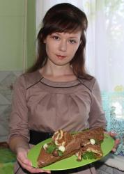 Торт Рождественское полено - шаг 11