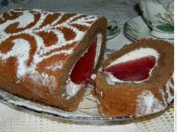 Рулет любви на День Святого Валентина - шаг 13 Рулет любви на День Святого Валентина - шаг 13