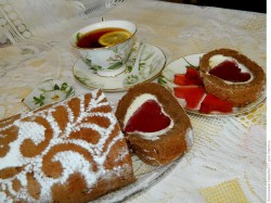 Рулет любви на День Святого Валентина - шаг 14 Рулет любви на День Святого Валентина - шаг 14