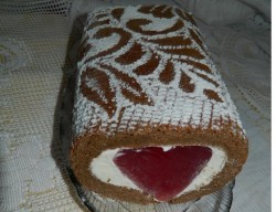 Рулет любви на День Святого Валентина - шаг 12 Рулет любви на День Святого Валентина - шаг 12