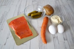 Салат Экстаз с семгой - шаг 1